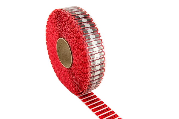 APX Microwavable Roll Label - Red — etykieta AM 58 kHz do mikrofalówki, czerwona