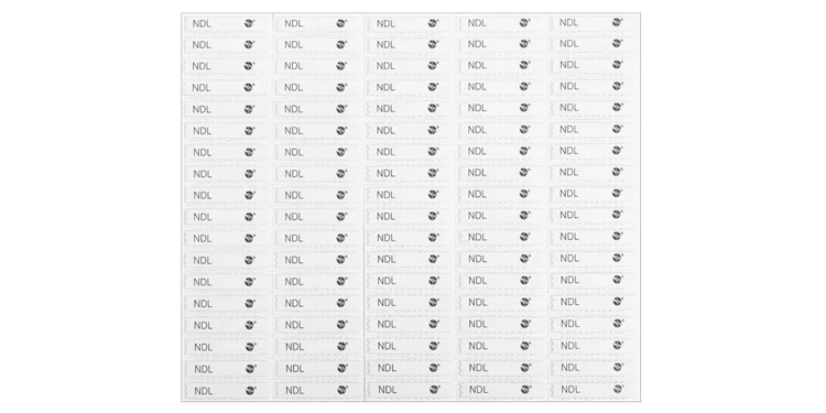 APX Non-Deactivatable Sheet Label - NDL — etykieta AM 58 kHz niedezaktywowalna